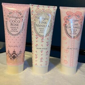 Hand & Body Lotion Set - Pink, White, Cream